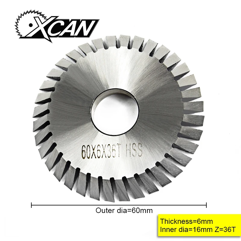 XCAN High Speed Steel Diamete 60mm Circular Saw Blade Key Cutting
