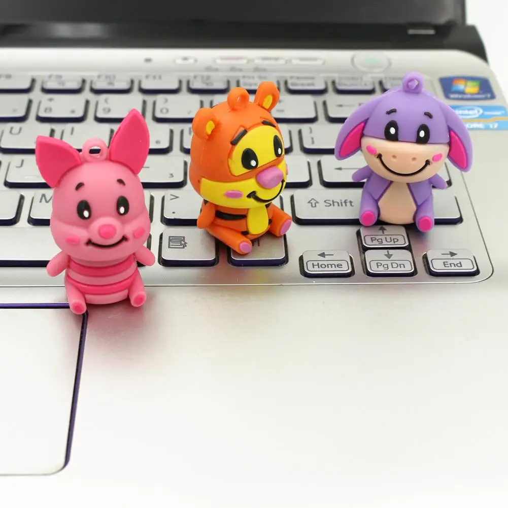 4 ГБ, 8 ГБ, 16 ГБ, 32 ГБ, Usb флеш-накопитель, флеш-накопитель с милым животным недди, u-диск, флеш-накопитель с милым осликом, тигром, карта памяти, флеш-карта