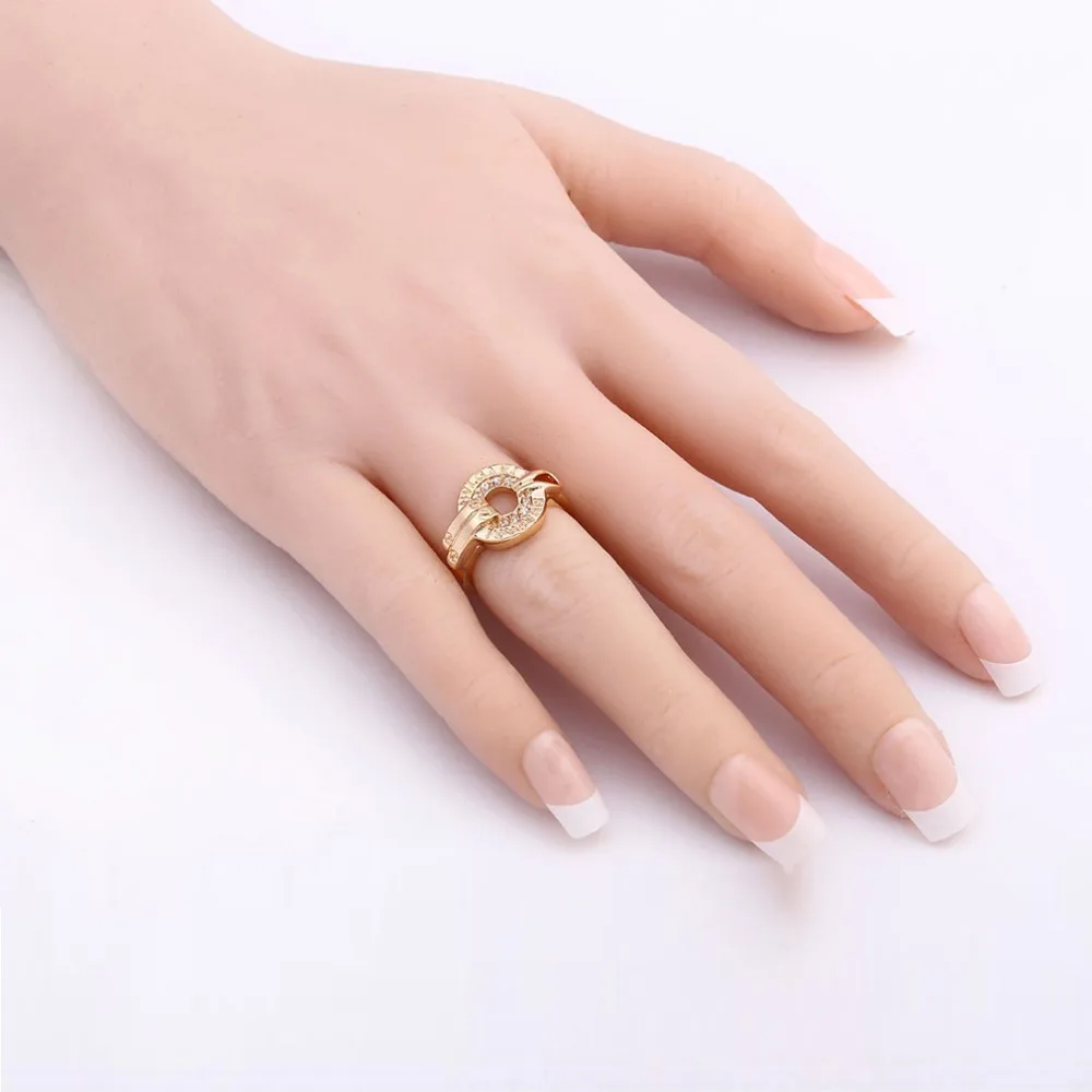 Новинка, модное Ювелирное кольцо, простое металлическое кольцо с надписью, инкрустированное австрийским кристаллом, классические ювелирные изделия