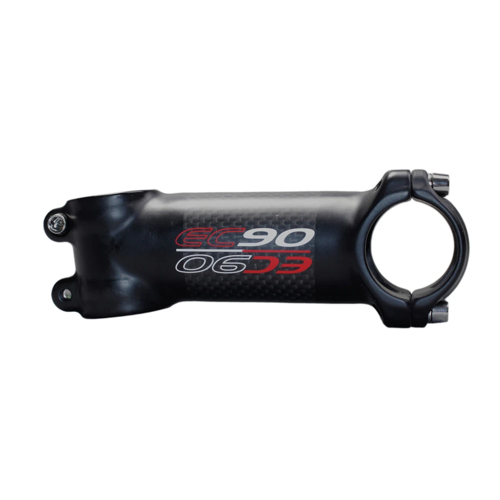 EC90 Ultra-light Road Bike Stem 31.8-28.6 Riser MTB Bicycle Stem Rod Carbon+Aluminium Alloy Cycling Stems 60708090100110mm (2)