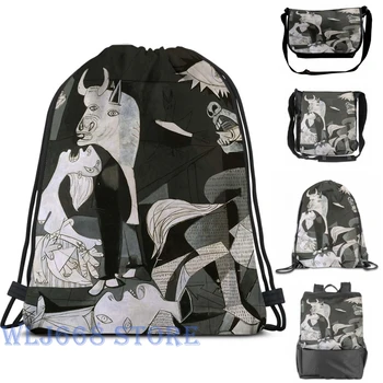 

Funny graphic print shoulder Bags women Guernica (2) Single shoulder backpack travel for men Gym Bag