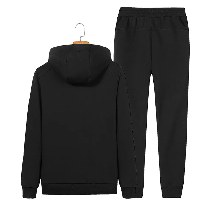 2018 Fashion Spring Autumn Men Sporting Suit Set Jacket+Pant Sportswear Two Piece Set Zipper Hooded Tracksuit For Men size L-8XL 2018 Fashion Spring Autumn Men Sporting Suit Set Jacket+Pant Sportswear Two Piece Set Zipper Hooded Tracksuit For Men size L-8XL