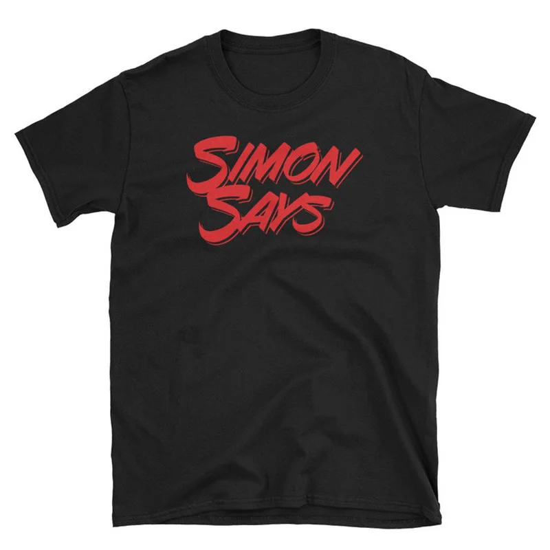 NCT 127 Simon Says, футболка унисекс с коротким рукавом, Корейская Kpop Top Fan Made NCT, футболка для женщин и мужчин, хлопковые топы, графические футболки - Цвет: Черный