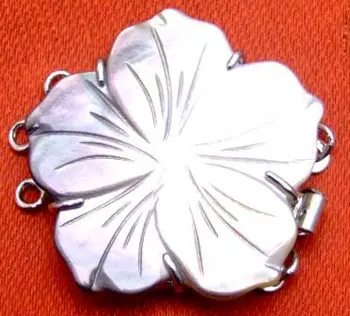 

Big 30mm Sea Shell Flower Three strands flower Clasp-gp10 wholesale/retail Free shipping