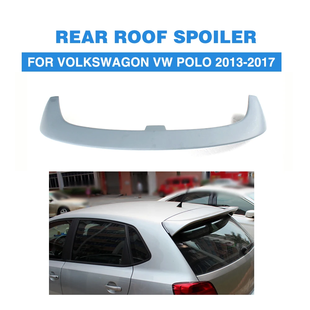 Задний спойлер на крышу автомобиля загрузки губы крылья для Volkswagon VW Polo 2013-2017 FRP