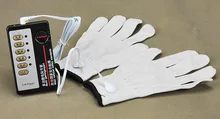 Electrical Shock Sex Toys Kits Silver Fiber Therapy Electrode Gloves Electro Shock Full Body Massager Conductive Gloves