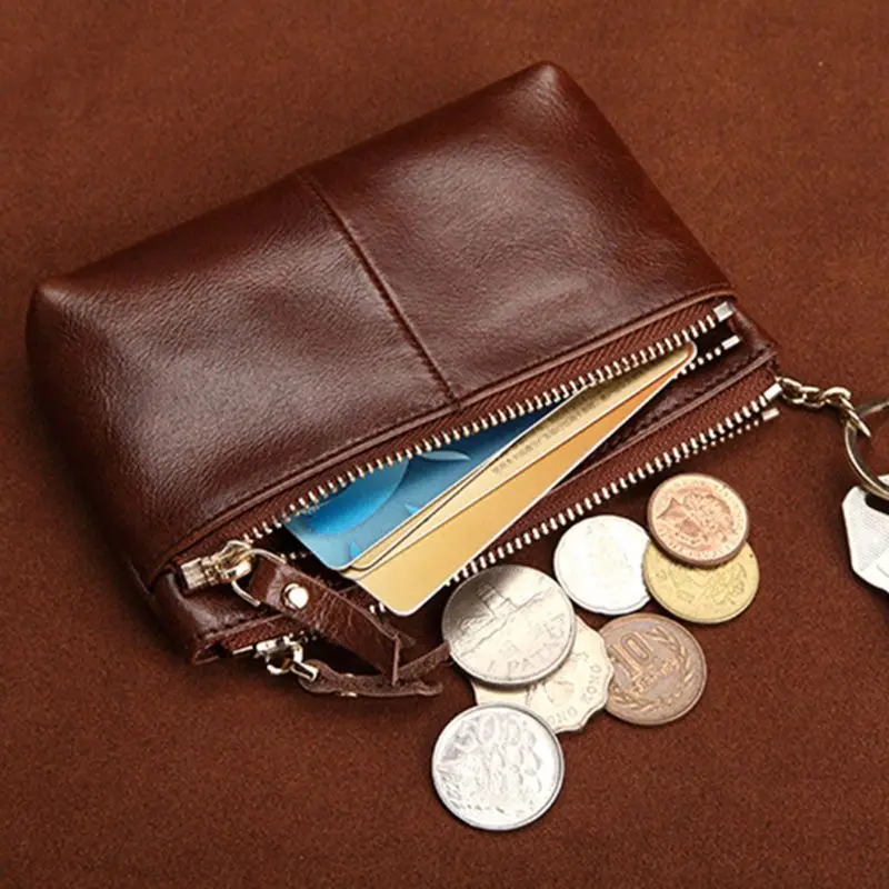 13x3x9 см, женский кожаный кошелек для ключей, кошелек для монет и карт, мини-кошелек на молнии, маленькая сумка