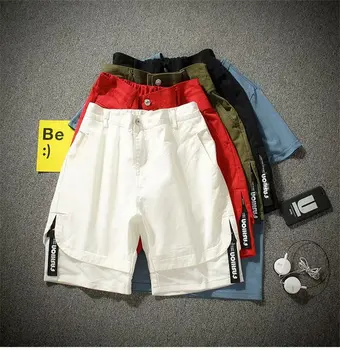 

Men's Shorts Solid Cool Style New Male Overalls Fashion Sports Summer Soft Cool Loose Outdoor Streetwear