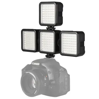

Hot Deal 4X Mini DC 3V 5.5W 49 LED Video Camera Light Panel Lamp 6000K for Canon Nikon DSLR Camera Camcorder DVR DV