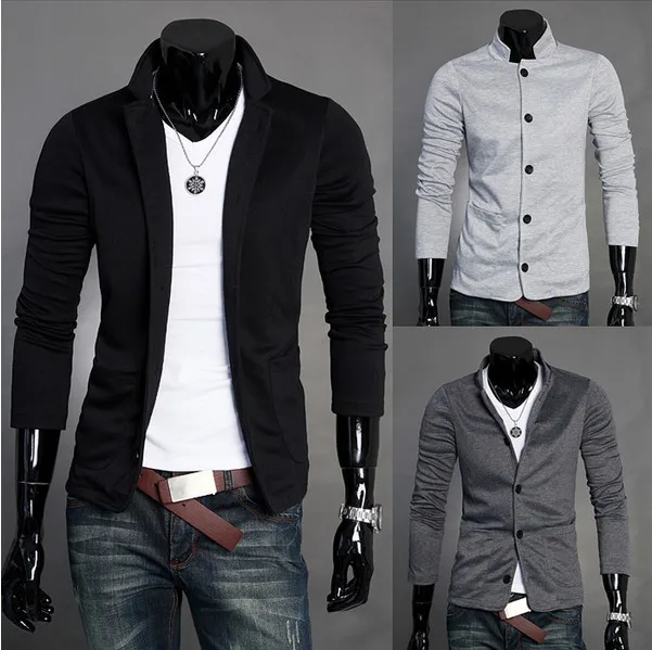 2014 new arrival autumn fashion leisure slim long sleeve men's suit jacket Sweatshirts | Мужская одежда