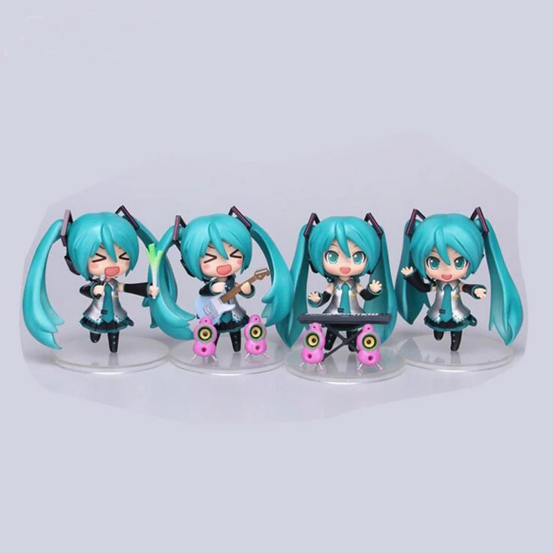 

10cm Anime Action Figure Hatsune Miku Model Toy Doll Toy Sakura Miku Y6008 4 styles boxed