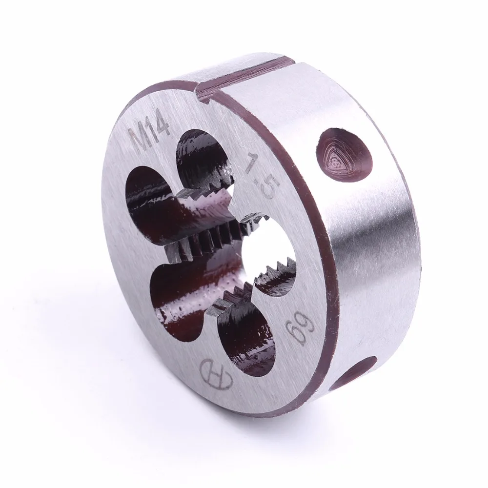Alloy Tool Steel Mini Metric Thread Die - 14mm Diameter Round Threading Tool