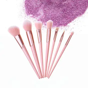 

Makeup Brushes Set 7pcs/lot Eye Shadow Blending Eyeliner Eyelash Eyebrow Brushes For Make Up Professional Eyeshadow Brush-Q