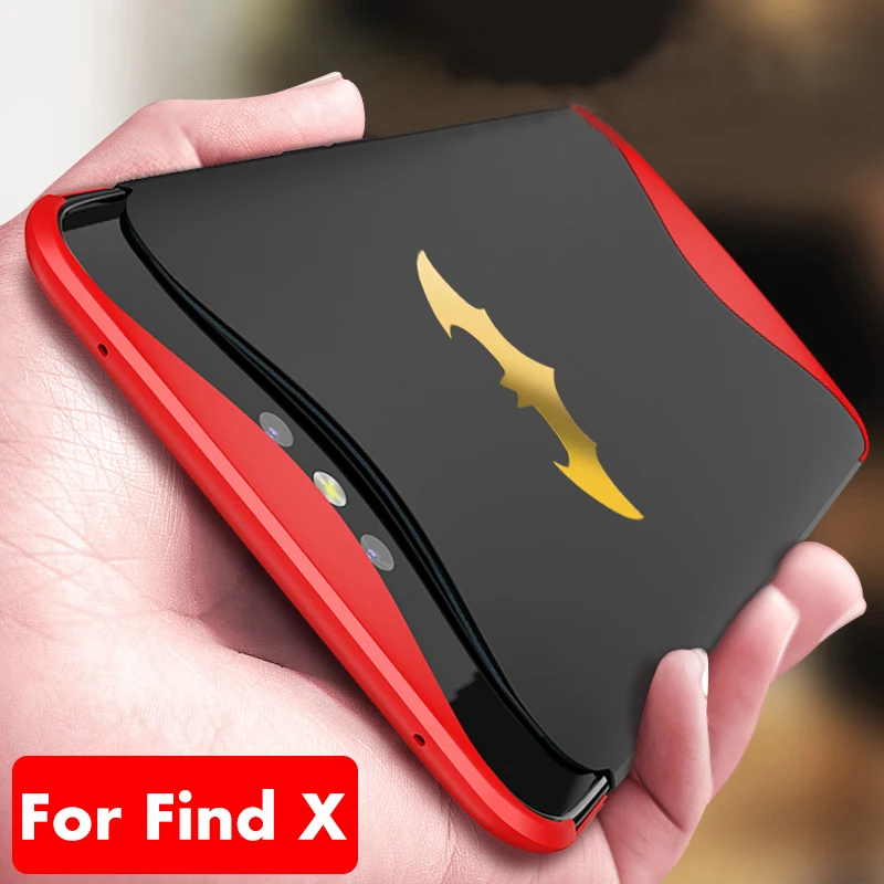 ADKO 360 полная защита Гладкий чехол для Oppo Find X противоударный Жесткий ПК