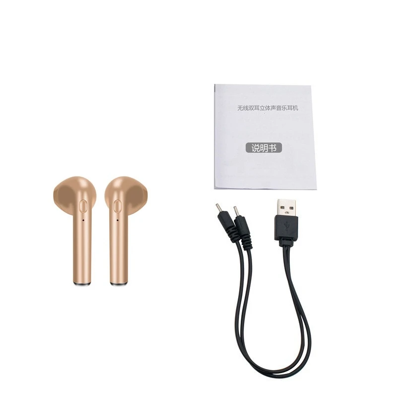 Беспроводные Bluetooth стерео наушники i7s TWS наушники с микрофоном для samsung S9 S8 S7 S6 Edeg Note 3 4 5 6 7 8 9 и iPhone X