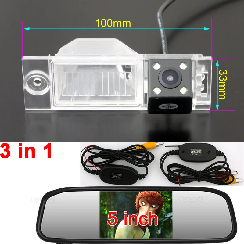 

Vehicle Rear View Auto Back up Off Reverse Parking Rearview Wireless Camera Car Monitors For Hyundai Tucson ix35 2015 2016 2017