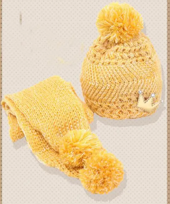 LONSANT/новые милые зимние теплые шерстяные шапки с капюшоном для маленьких мальчиков и девочек, шапки, шапки+ шарф для детей 1-5 лет