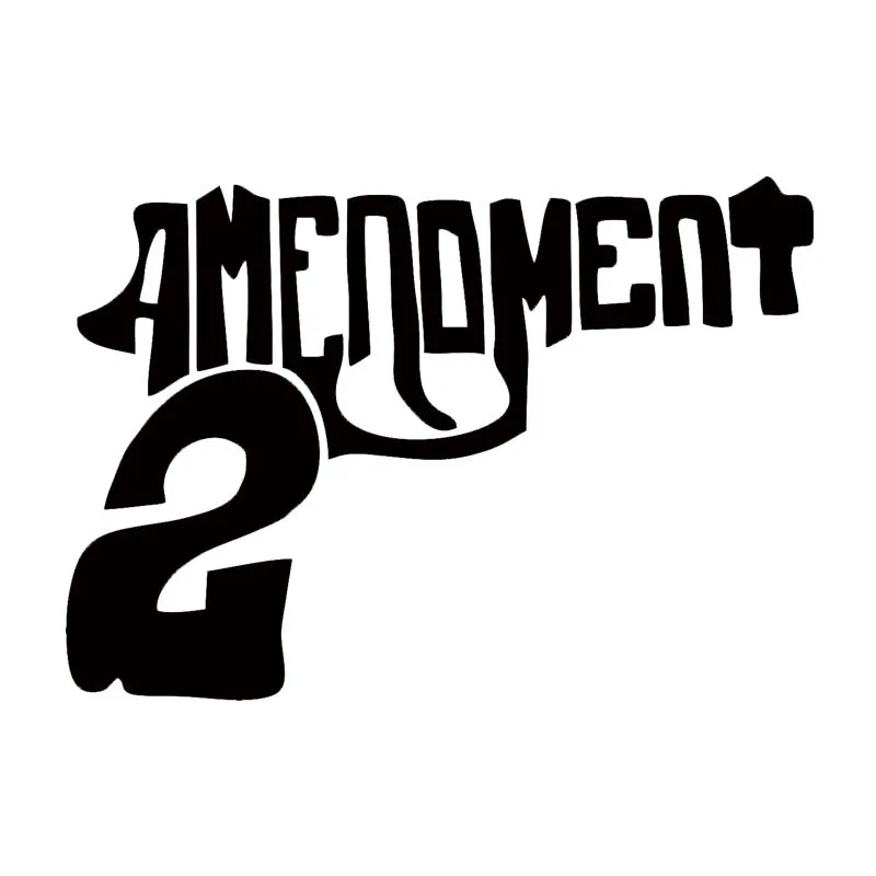 2ND AMENDMENT GUN vinyl decal sticker Truck Diesel car hunting funny PAIR OF 2