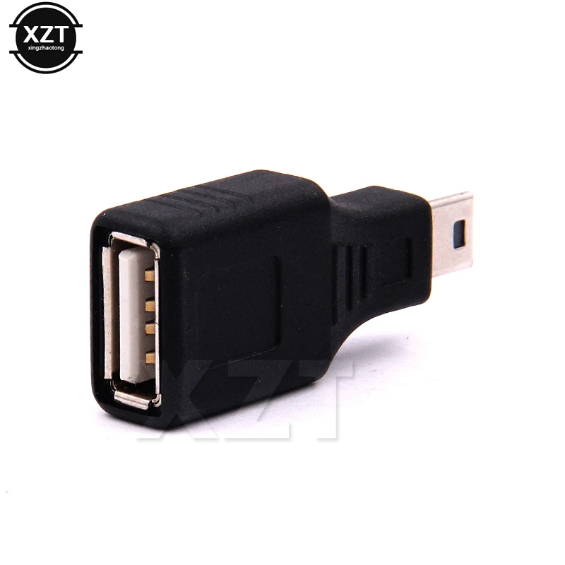 

High quality USB interface USB Female to Mini USB Male 5 Pin Adapter Converter For Car