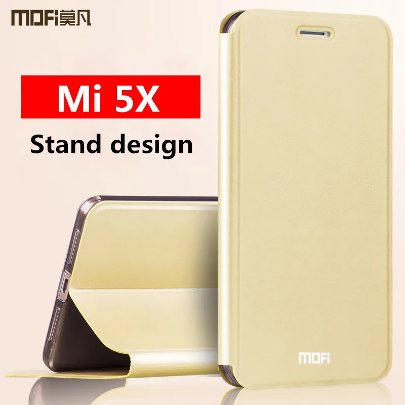 Xiaomi mi 5x case flip cover xiaomi mi5x back cover silicone leather full protective capas MOFi