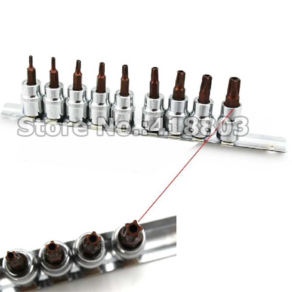 9 шт. 3/8 &quotDr.Hollow Star Trox Socket Bit TS10 TS15 TS20 TS25 TS27 TS30TS 40TS45 TS50 | Автомобили и мотоциклы
