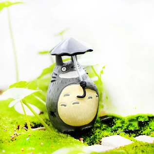 Micro Fairy Garden Figurines Miniature Desktop Decoration Terrarium Succulents Anime My Neighbor Totoro Action Figures Gift DIY - Цвет: 008 Resin