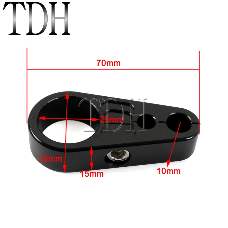 1 ''с фокусным расстоянием 25 мм или 1-1/4", маленького размера, круглой формы с диаметром 32 мм Рама мотоцикла руль черный клатч кабель зажим для тормоза держатель для Harley Cafe Racer Sportster