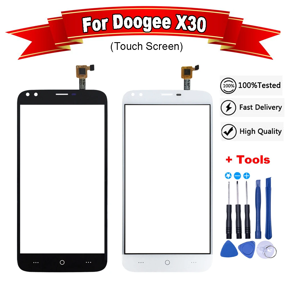 

For Doogee X30 Touch Screen Digitizer front Glass Panel Replacement Parts +Tools