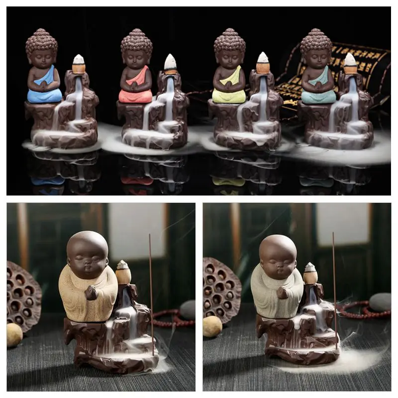 The Little Monk курильница с обратным потоком Stick конусы для благовоний мини горелка