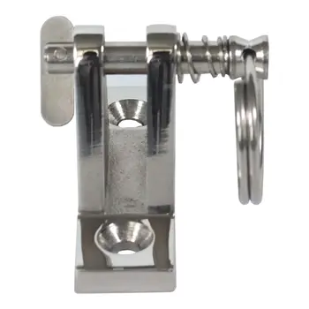 

316 Stainless Steel bimini top hardware Marine Part Depot Top Stainless Steel 90 degree Chrome Deck Hinge with Pin and Ring