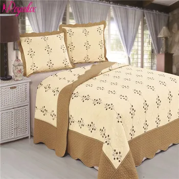 

"Royalux" Europe High Quality 230*250CM Quilted Bedspread With Pillowcases On The Bed Warm Blanket With Pillowcases