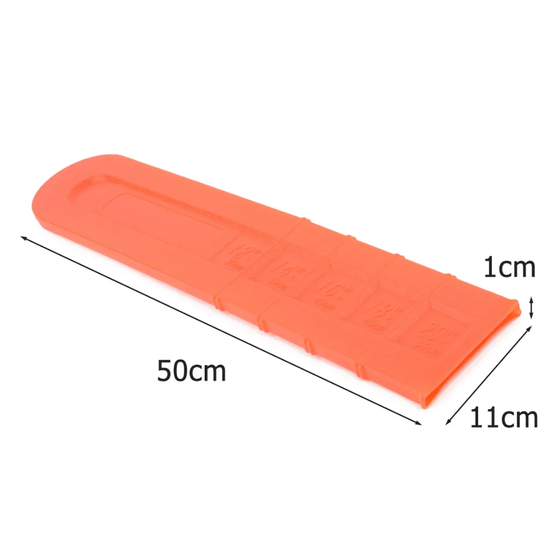 12"-20" Orange Chainsaw Bar Cover Universal Accessories Scabbard Guide Plate Set For Agriculture Supplies Mayitr