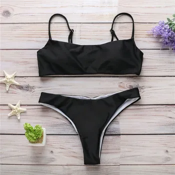 

Bikini 2019 Sexy Women Swimwear Brazilian Bikini Set Push Up Swimsuit Solid Beachwear Bathing Suit Thong Biquini