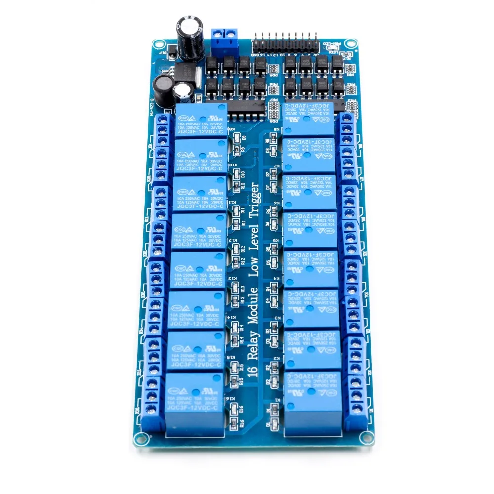 12В 16 канальный релейный модуль для arduino ARM PIC AVR DSP электронная релейная пластина