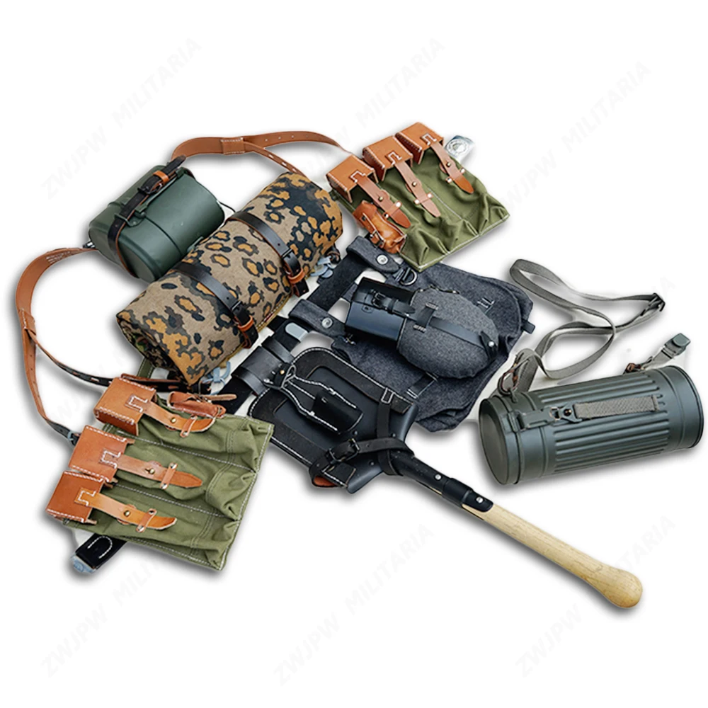 WWII WW2 GERMAN ARMY ELITE GERMAN EQUIPMENT MP44/STG CANVAS FIELD GEAR PACKAGE EQUIPMENT