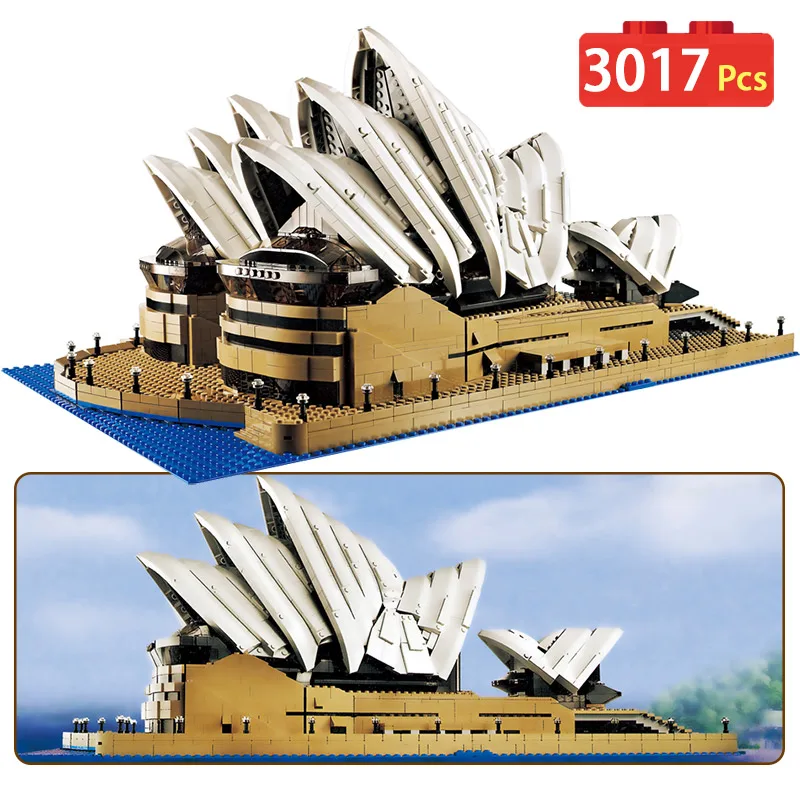 

Creators City Sydney Opera House Compatible LegoINGLYS Model Building Kits Blocks KidToy Brick Architecture Toys For Children