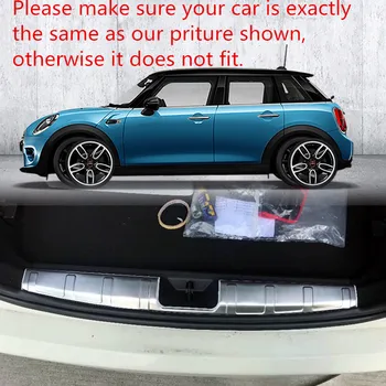 

Auto Accessories Rear Trunk Bumper Cover Molding Trim Stainless Steel For BMW MINI F56 3-door/F55 5-door Hatch 2014-2018