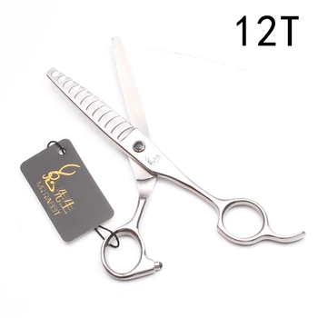 

6" 17cm Mr Rabbit Japan Stainless Thinning Scissors Hairdressing Scissors 12 Teeth Professional Hair Scissors Styling Tool T2004