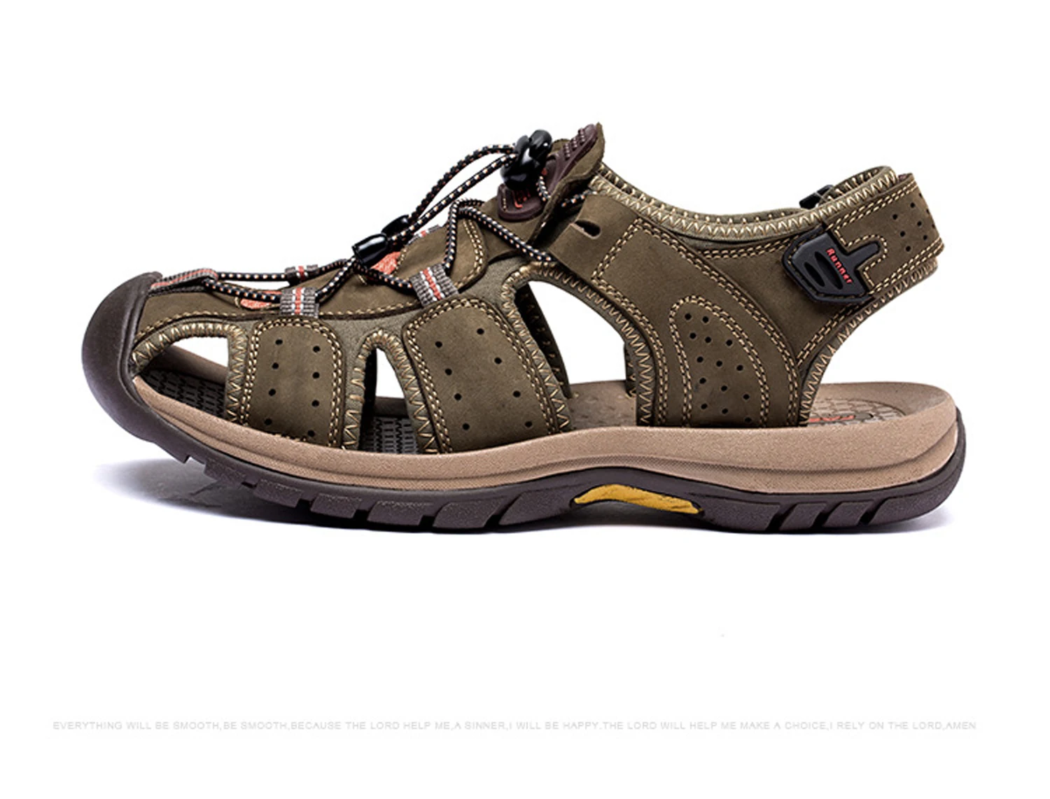GAORUI/Новые мужские сандалии из натуральной кожи Модная Летняя обувь Для мужчин тапочки дышащие мужские повседневные Босоножки кожа плюс Размеры