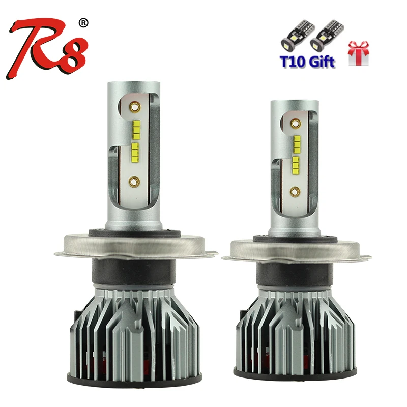

R8 2Pcs H4 H7 H11 H8 9006 HB4 H1 HB3 H27 Car LED Headlight Bulbs Lamp 50W 5800LM Auto Fog Lights 6500K 12V White Free Gift New