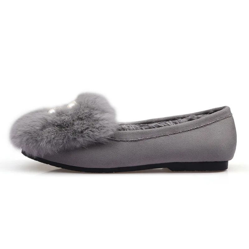 Chaud Fourrure gyay 02 Khaki khaki Espadrilles Fond black 01 02 01 Chaussures Doux Snurulanladies black Cheveux E188 Mocassins 01 Appartements 02 gray D'hiver Femmes De Lapin UctYgq