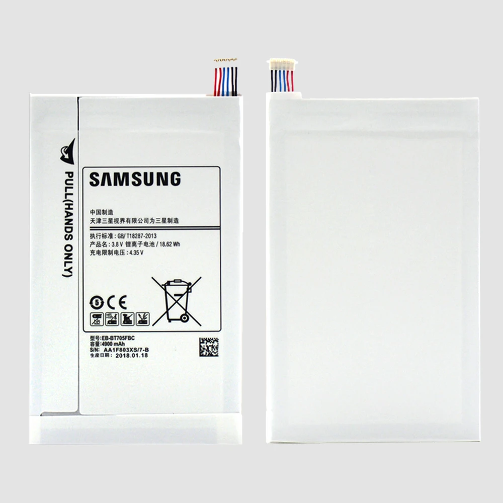 Najtaniej Oryginalny Samsung Tablet bateria do samsunga GALAXY Tab S 8.4 SM T700 T701 T705 EB BT705FBC EB BT705FBE 4900mAh