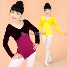 Осень-зима бархат, велюр блестящие короткий рукав детское гимнастическое леопардовое трико для детей трико для балета, для танцев Купальник для девочек