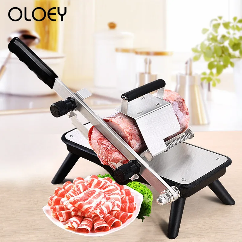 New Manual Lamb Roll Slicer Fat Cattle Machine Household Meat Slicers Tricolor ST209