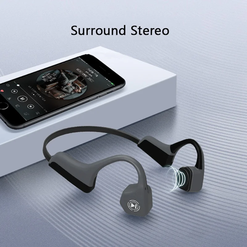 VTIN V8 Bone Conduction Wireless Bluetooth Earphone IPX5 Waterproof Outdoor Sport Headset with Microphone Handsfree Headsets     (27)