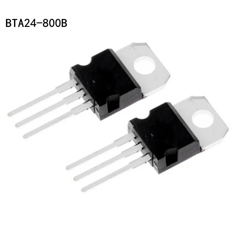 10pcs BTA24-800B BTA24-800 TO-220 Triacs 24A 800V |