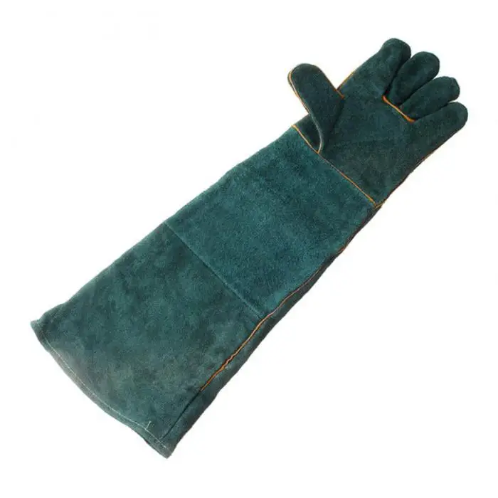 1Pair Electric Welding Gloves High Temperature Resistant Welders Long Gloves 60CM LSMK99