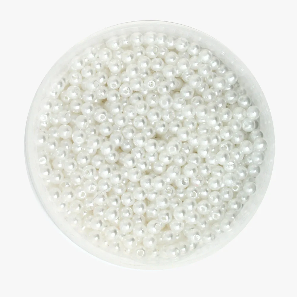 

Plastic 2000pcs/lot White Color Imitation Pearl Round Beads 4mm Dia.Wholesale for DIY Jewelry and Necklace CN-BSG01-01WH