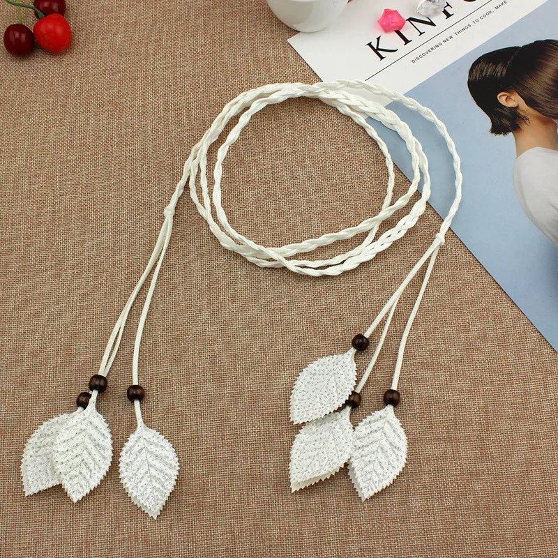 

2019 Autumn Winter Ma'am Weave Bind Rope HOT Sell Decoration Waist Rope Braid Belt Female Belt For Dress