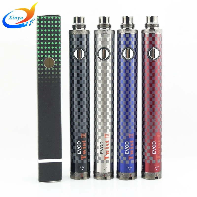 Evod twist III Evod VV variable voltage Electronic Cigarette battery Evod twist 3 USB passthrough e